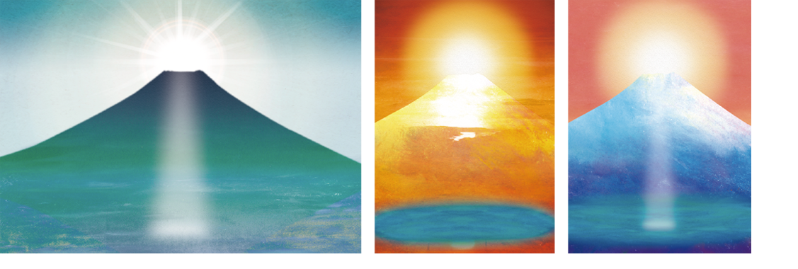 風水絵画『赤富士の絵』